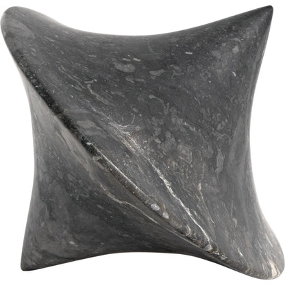 Simone Object (Set of 2) by Noir in black marble. Made from marble in a modern style.