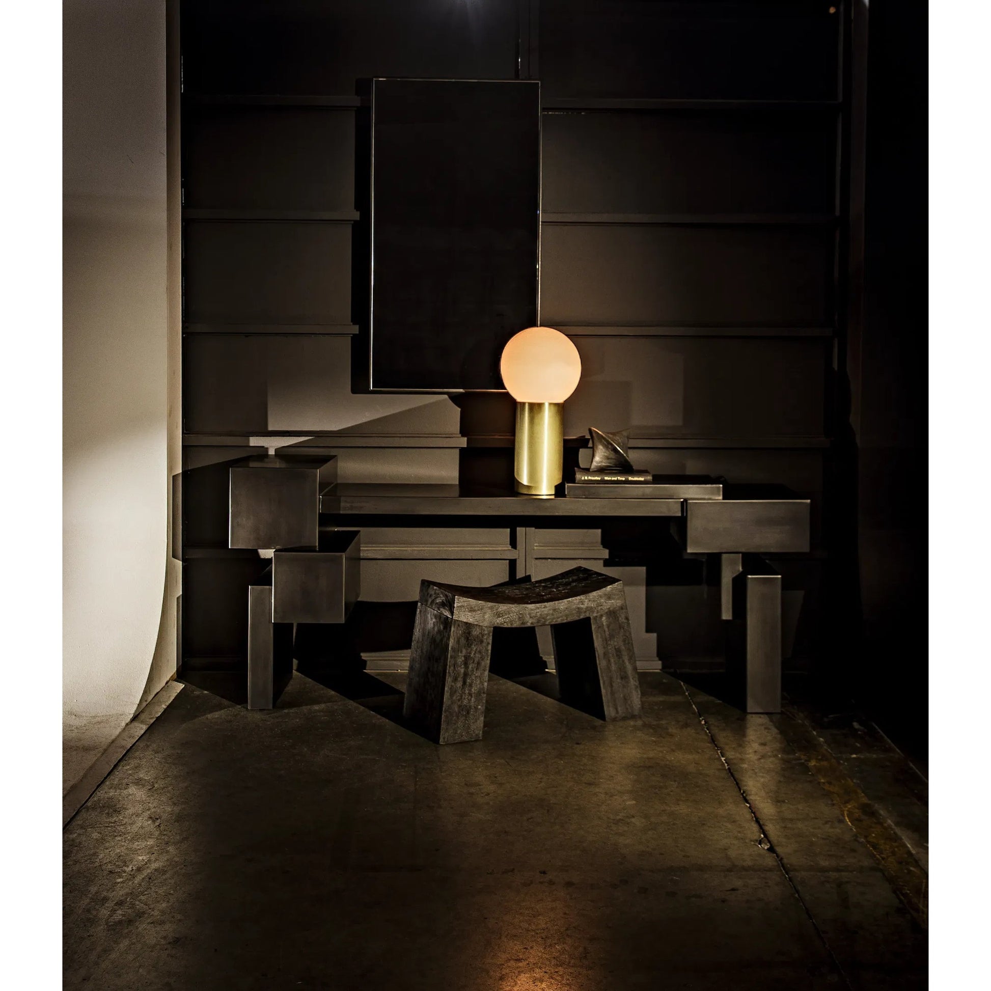 Simone Object (Set of 2) by Noir in black marble. Made from marble in a modern style.