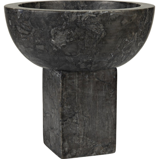 Zeta Bowl by Noir in black marble. Made from marble in a eclectic & global style.