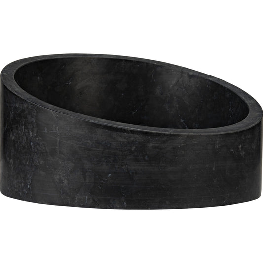 Marshall Bowl by Noir in black marble. Made from marble in a eclectic & global style.