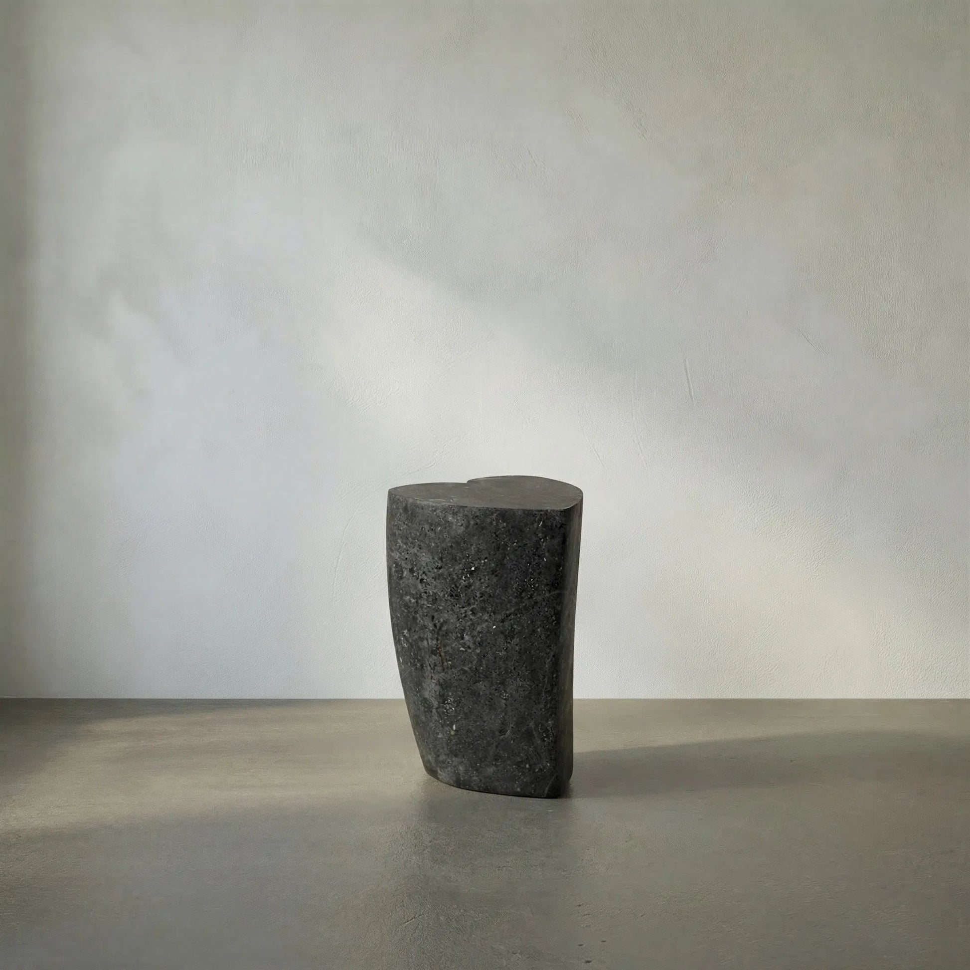 Heart Accent Table by Noir in black marble. Made from marble in a eclectic & global style.