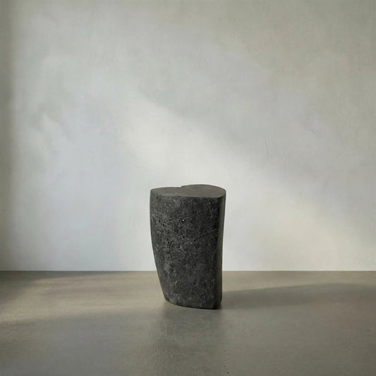 Heart Accent Table by Noir in black marble. Made from marble in a eclectic & global style.