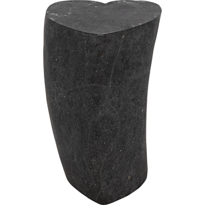 Heart Accent Table by Noir in black marble. Made from marble in a eclectic & global style.