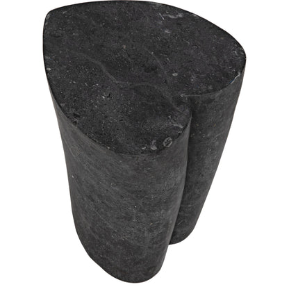 Heart Accent Table by Noir in black marble. Made from marble in a eclectic & global style.