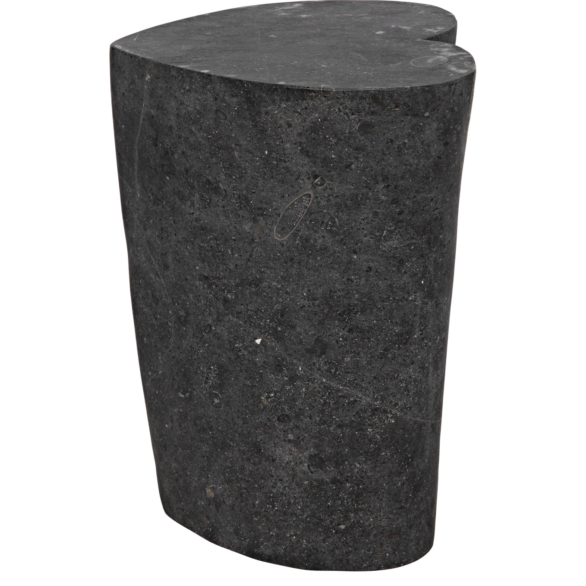 Heart Accent Table by Noir in black marble. Made from marble in a eclectic & global style.