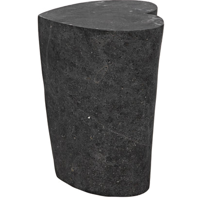 Heart Accent Table by Noir in black marble. Made from marble in a eclectic & global style.