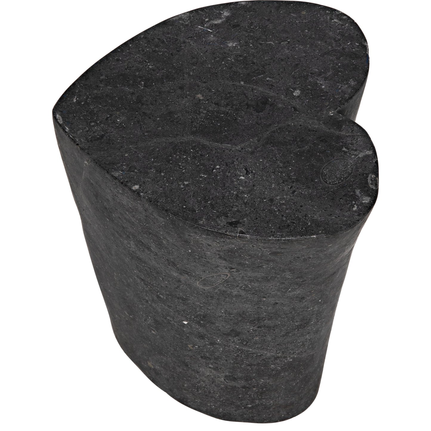 014 SI-1707233 | Additional Silo | Heart Accent Table by Noir in black marble. Made from marble in a eclectic & global style.