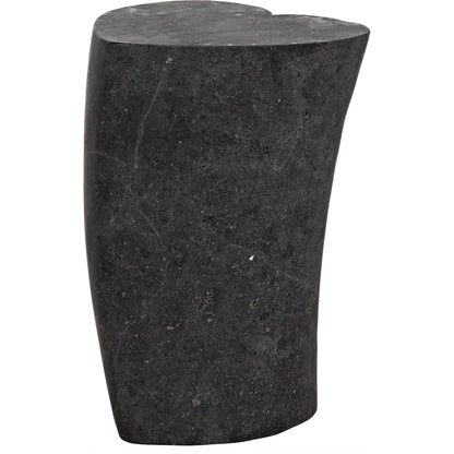 Heart Accent Table by Noir in black marble. Made from marble in a eclectic & global style.