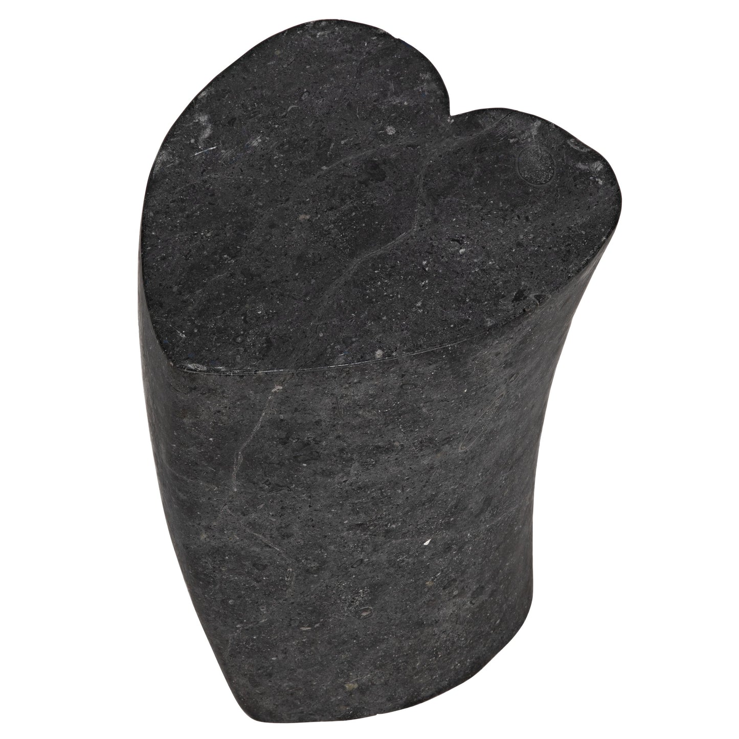 016 SI-1707233 | Additional Silo | Heart Accent Table by Noir in black marble. Made from marble in a eclectic & global style.