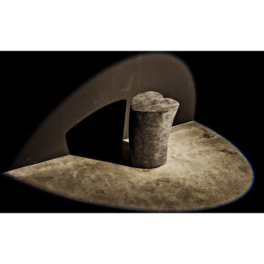 Heart Accent Table by Noir in black marble. Made from marble in a eclectic & global style.