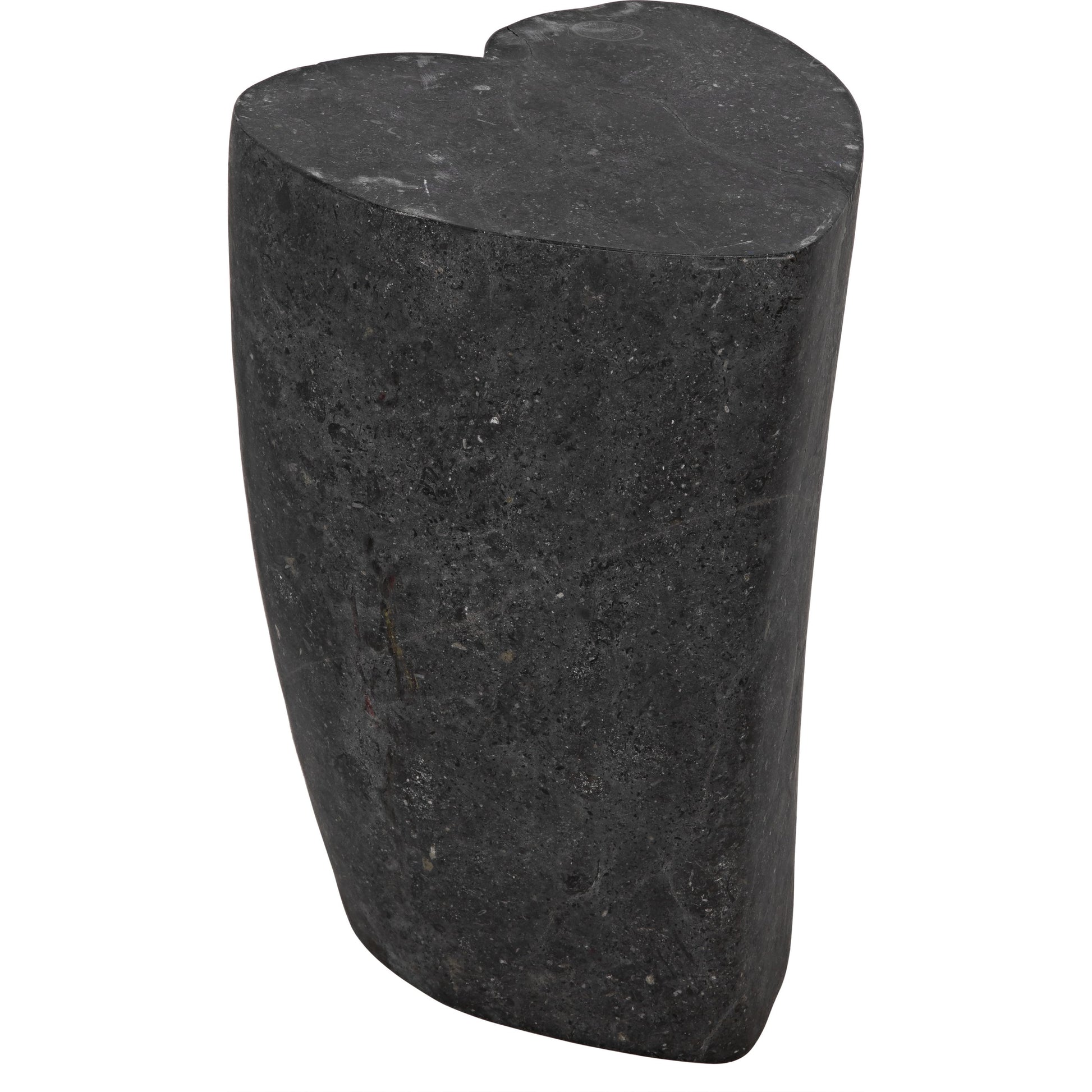 Heart Accent Table by Noir in black marble. Made from marble in a eclectic & global style.