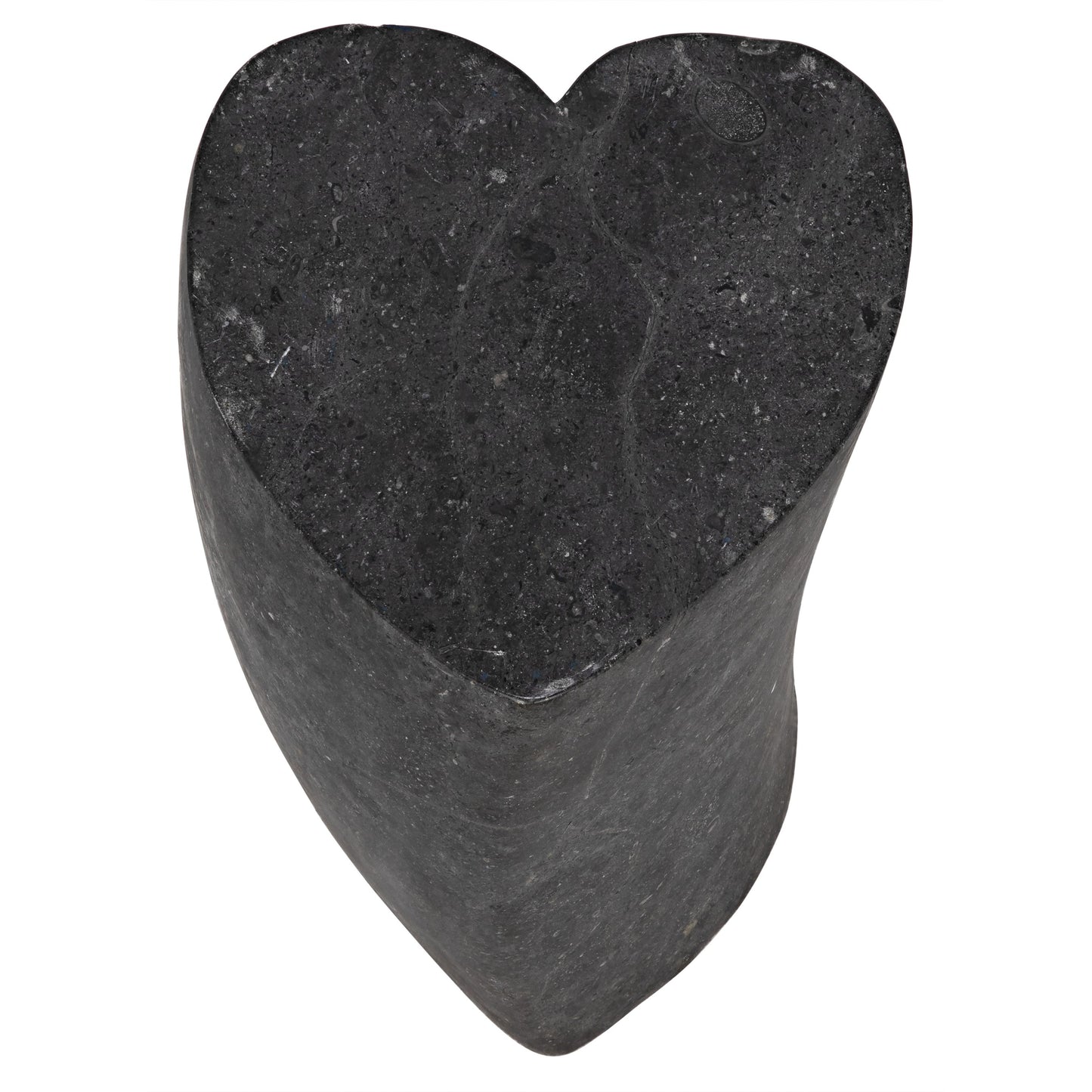 003 SI-1707233 | Additional Silo | Heart Accent Table by Noir in black marble. Made from marble in a eclectic & global style.