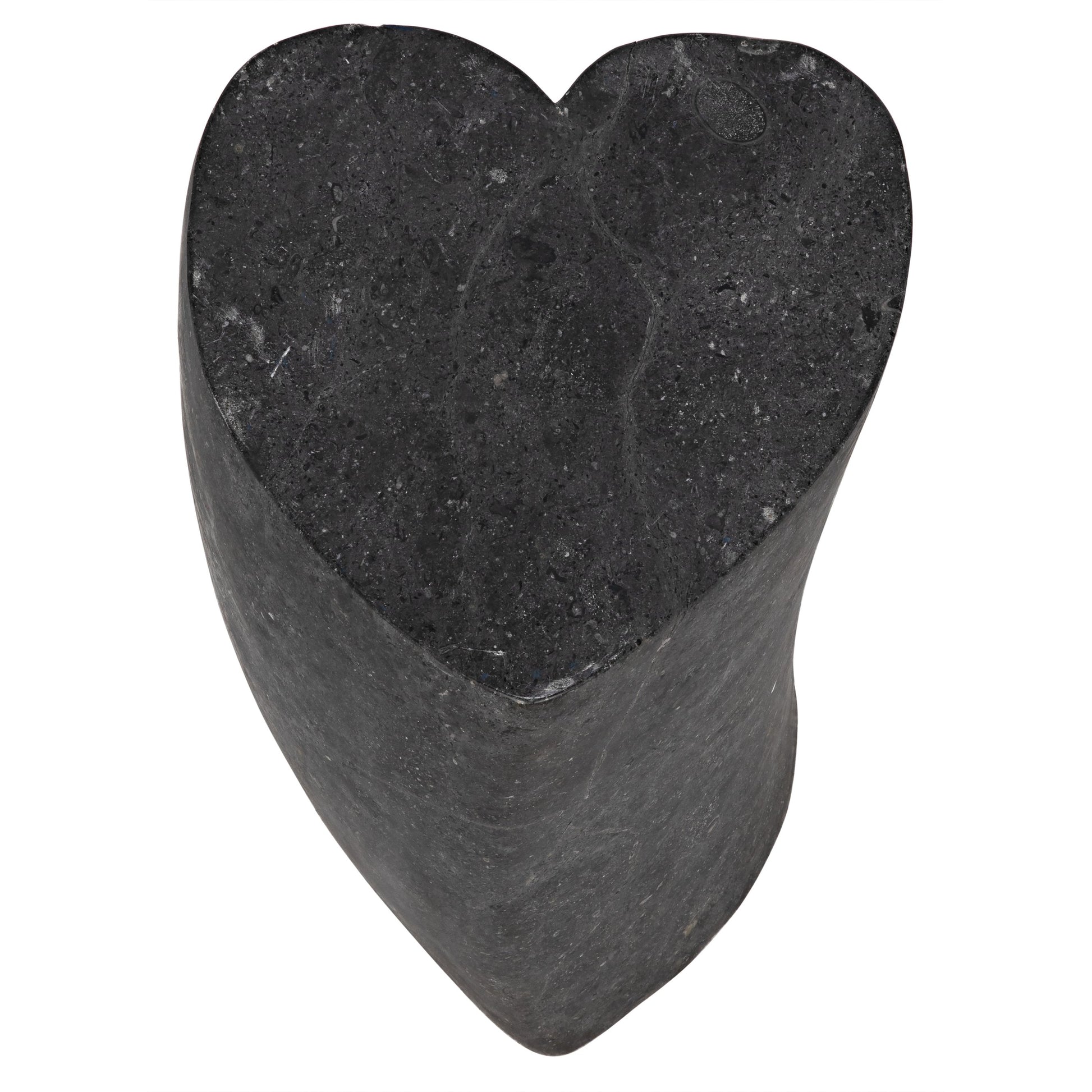 Heart Accent Table by Noir in black marble. Made from marble in a eclectic & global style.