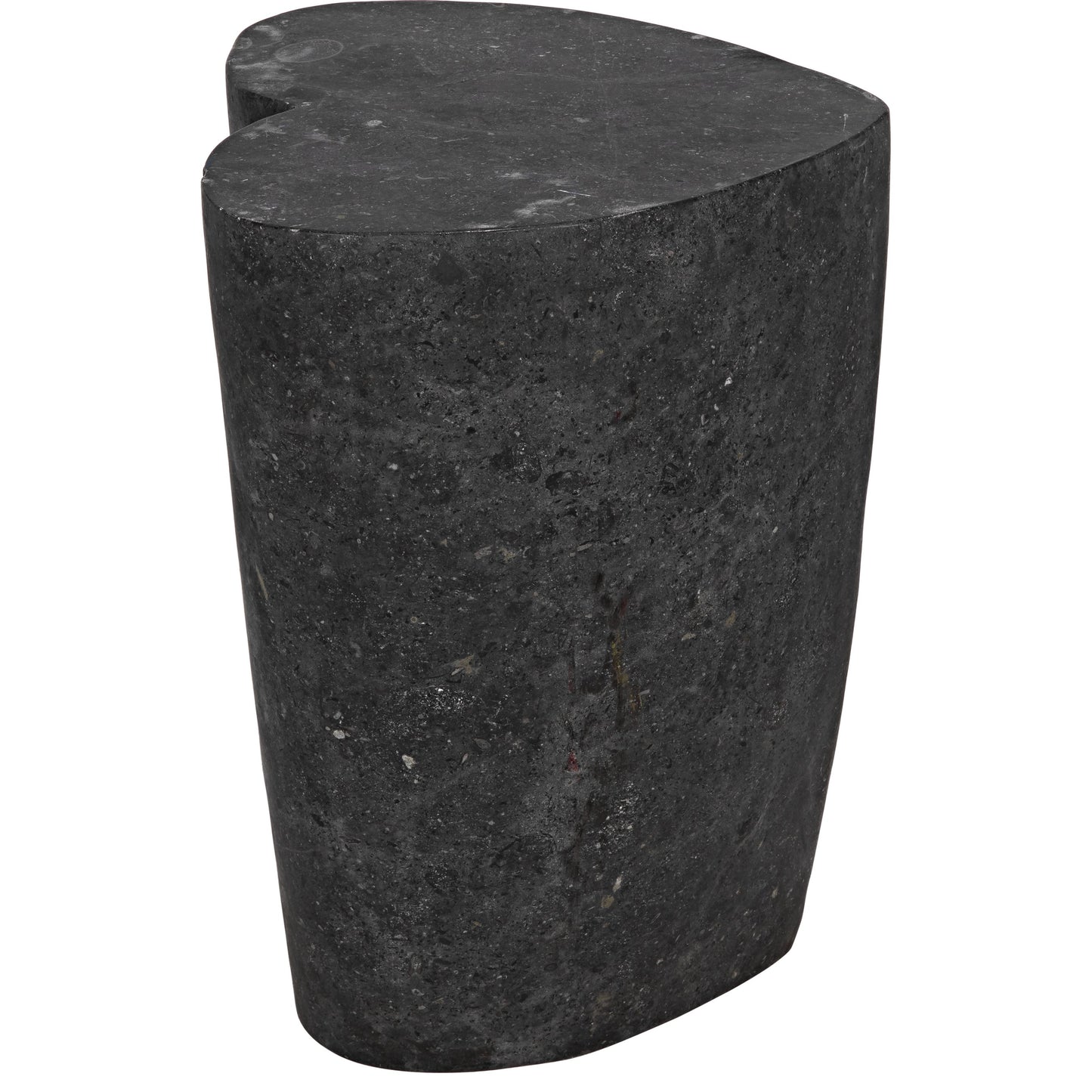 004 SI-1707233 | Additional Silo | Heart Accent Table by Noir in black marble. Made from marble in a eclectic & global style.