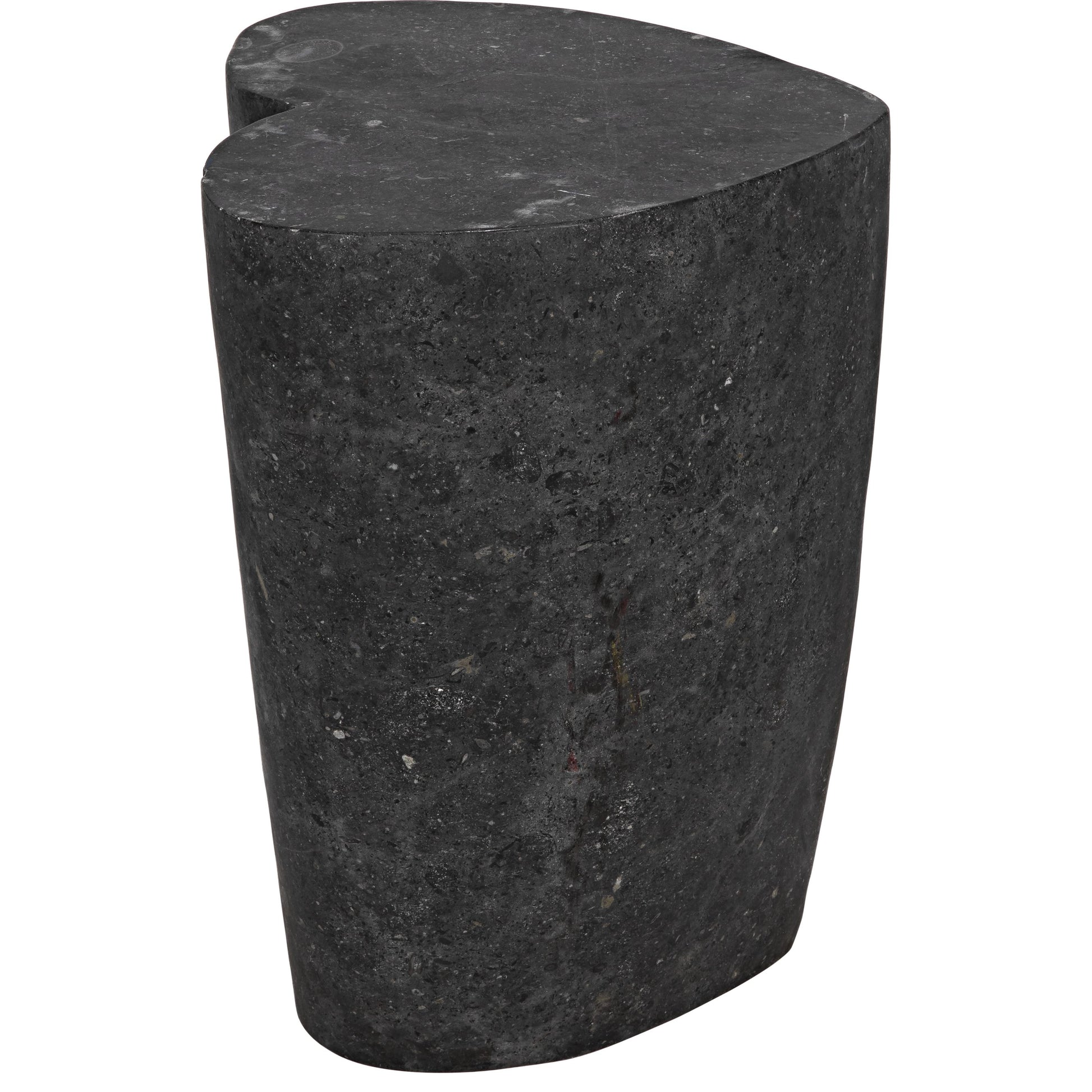 Heart Accent Table by Noir in black marble. Made from marble in a eclectic & global style.