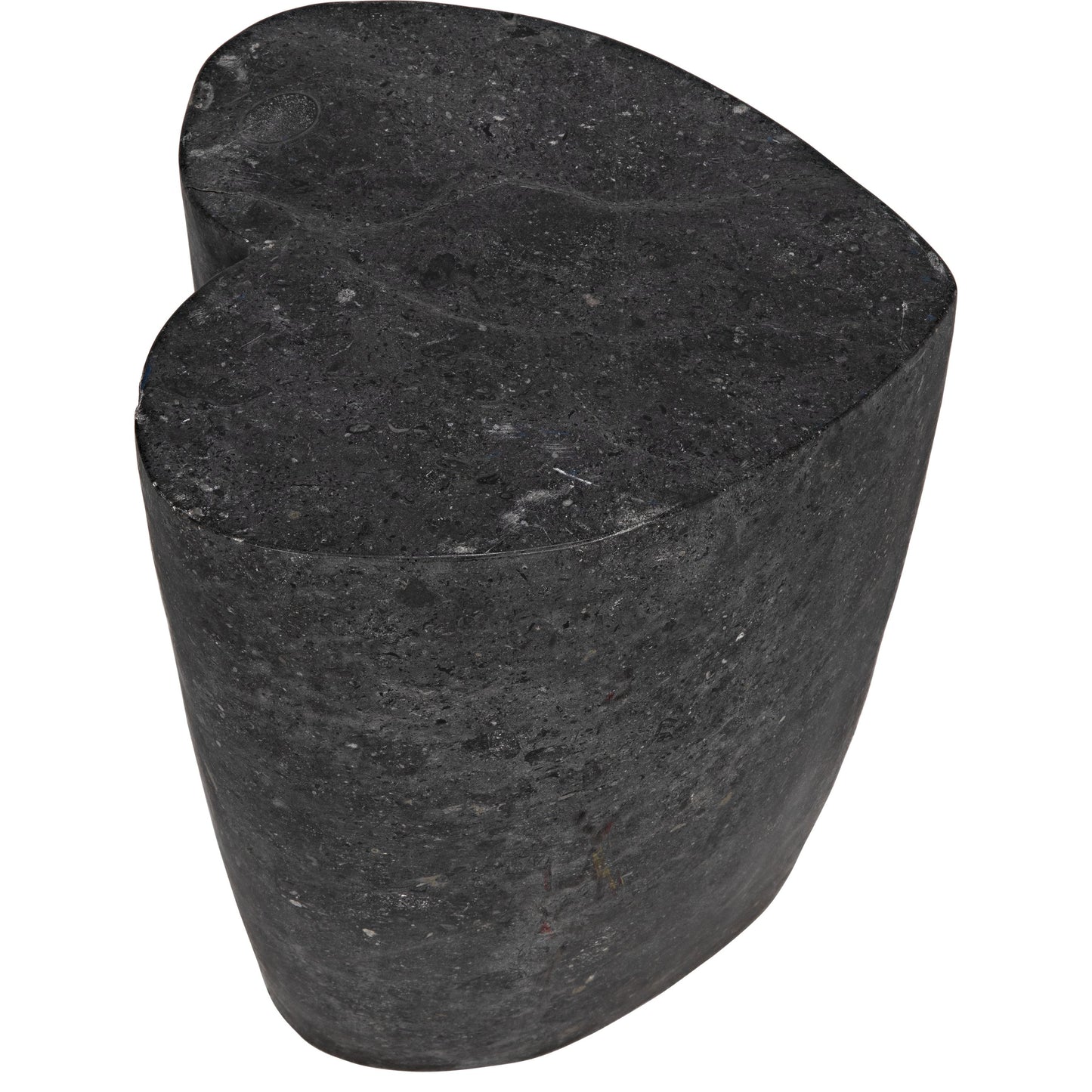 005 SI-1707233 | Additional Silo | Heart Accent Table by Noir in black marble. Made from marble in a eclectic & global style.