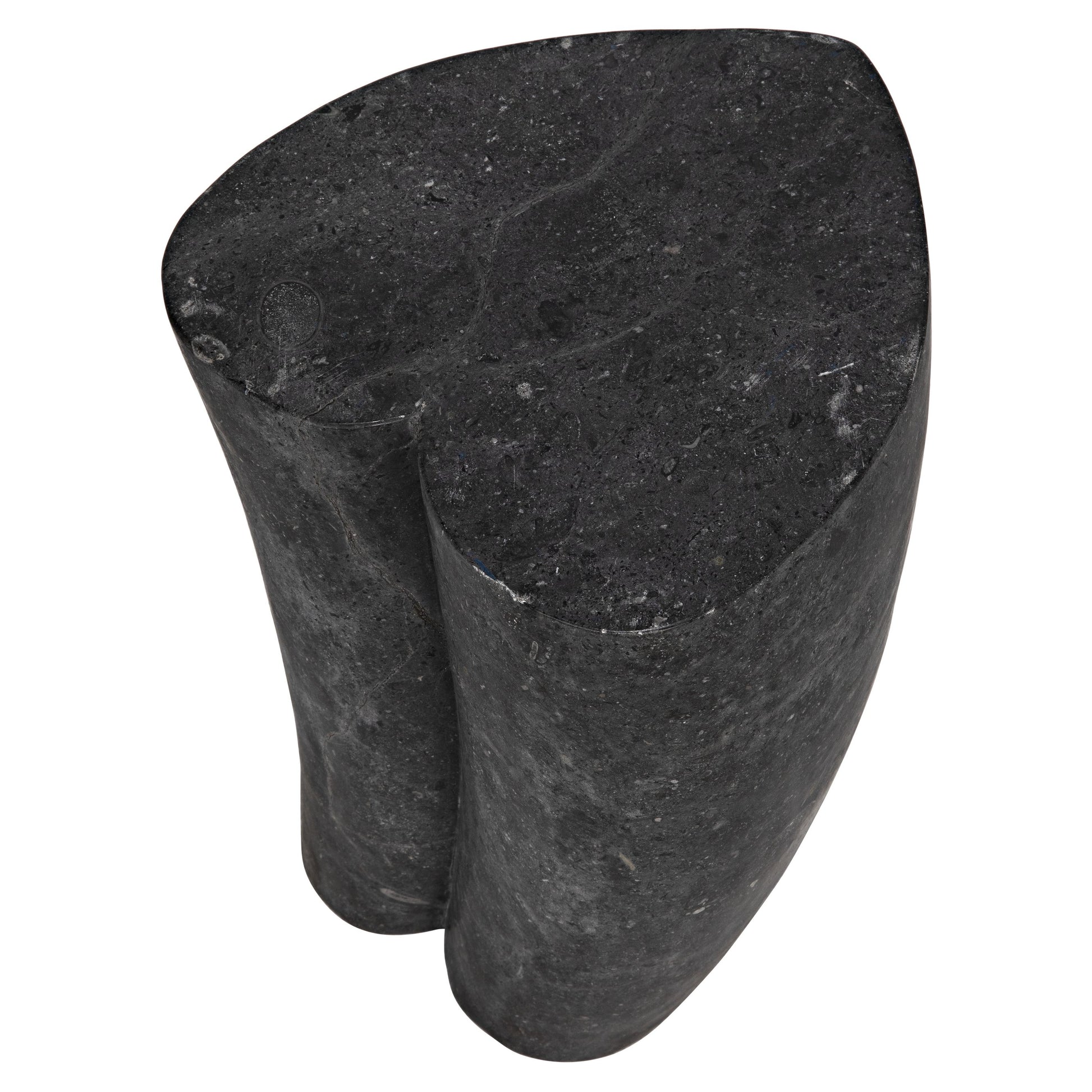 Heart Accent Table by Noir in black marble. Made from marble in a eclectic & global style.