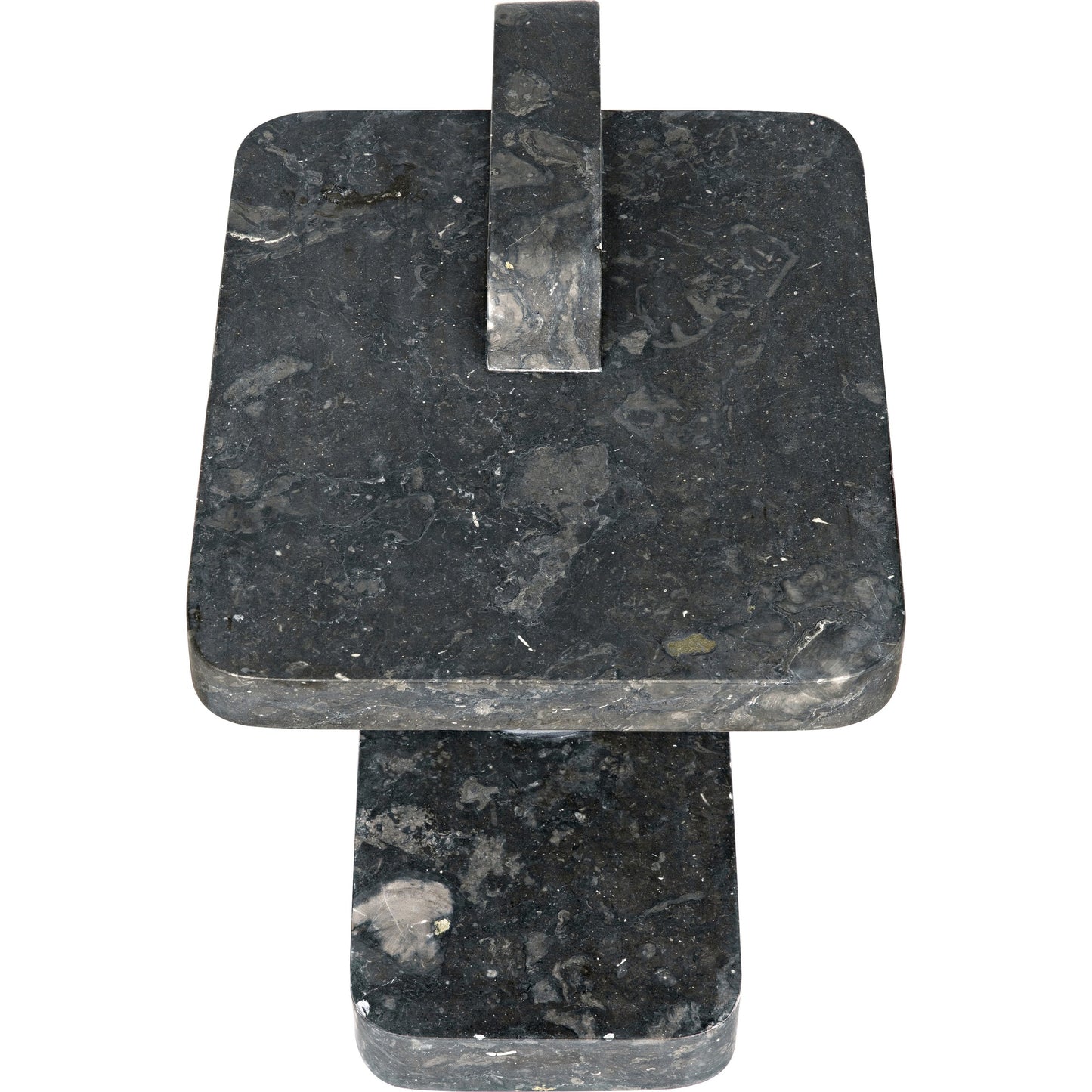 004 SI-1785677 | Additional Silo | North Side Table by Noir in black marble. Made from marble in a transitional style.
