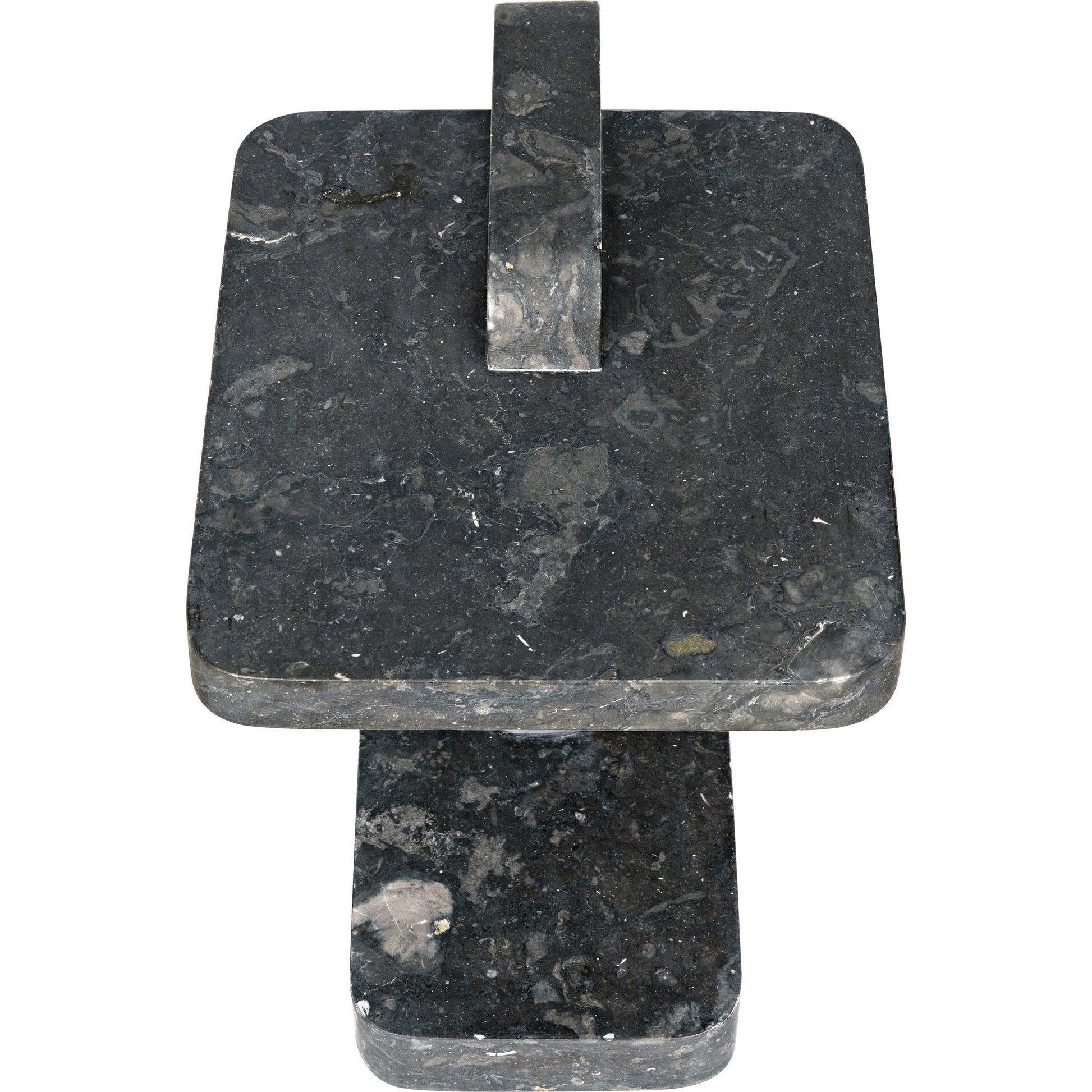 North Side Table by Noir in black marble. Made from marble in a transitional style.