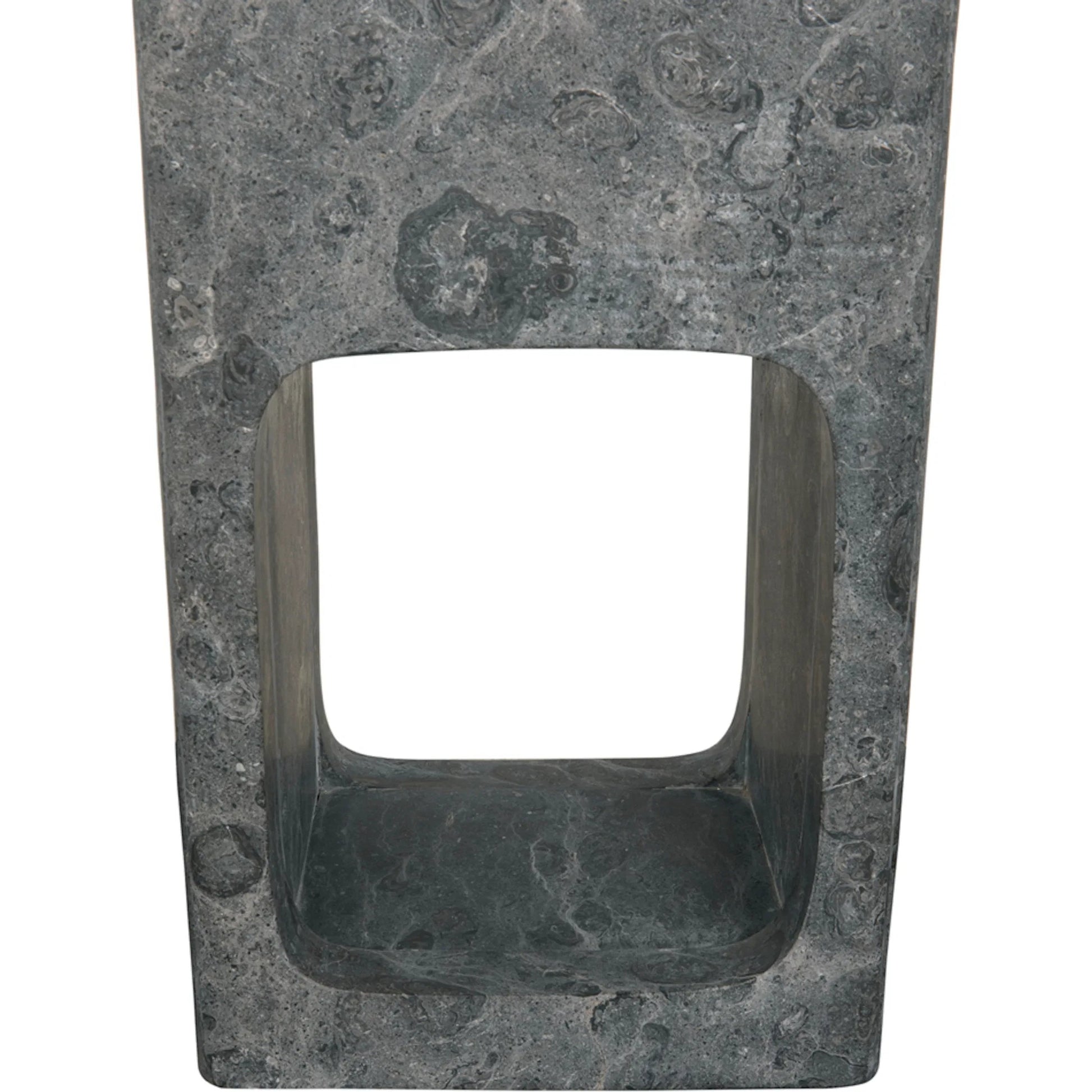 Murakami Side Table by Noir in black marble. Made from marble in a modern style.