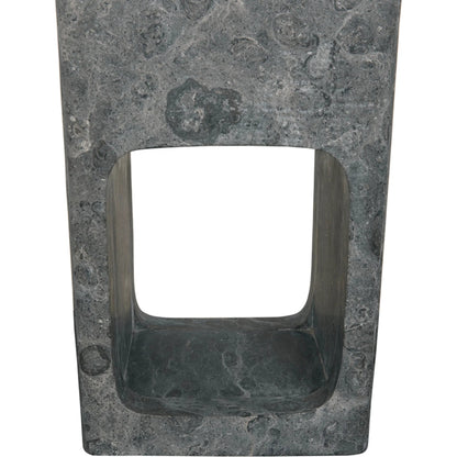 Murakami Side Table by Noir in black marble. Made from marble in a modern style.