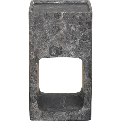 Murakami Side Table by Noir in black marble. Made from marble in a modern style.