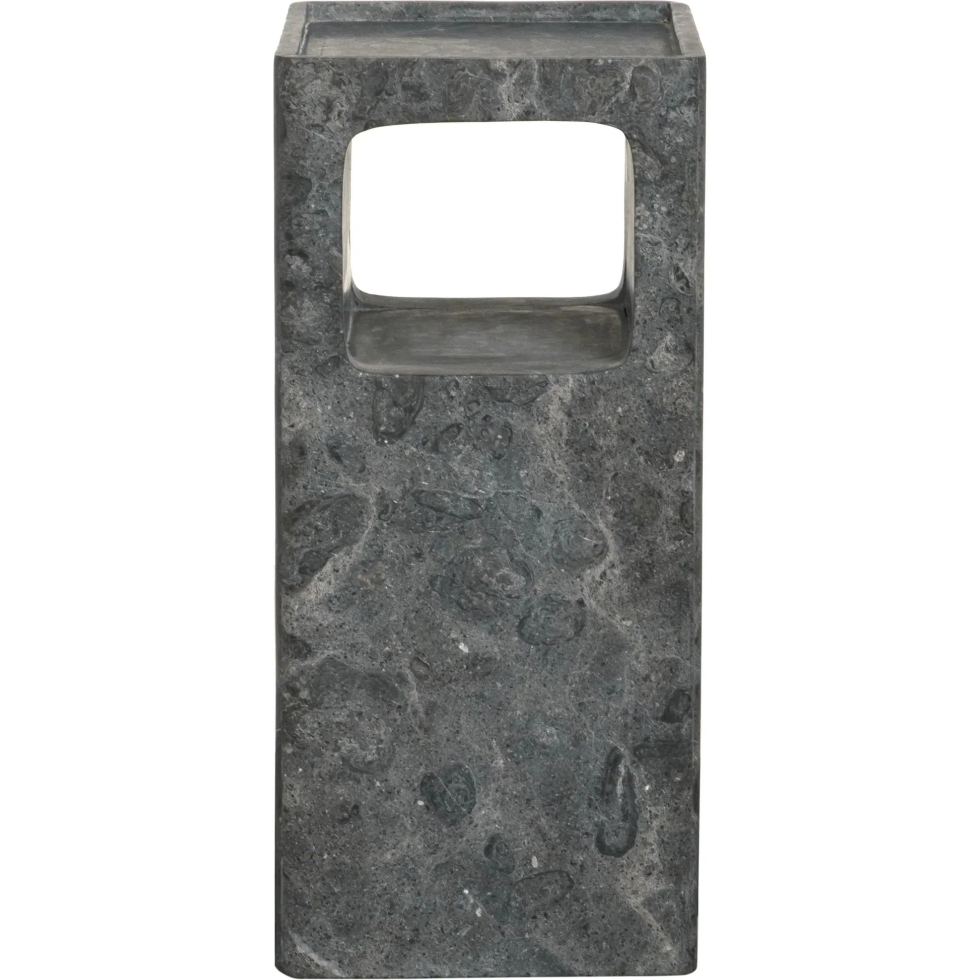 Murakami Side Table by Noir in black marble. Made from marble in a modern style.