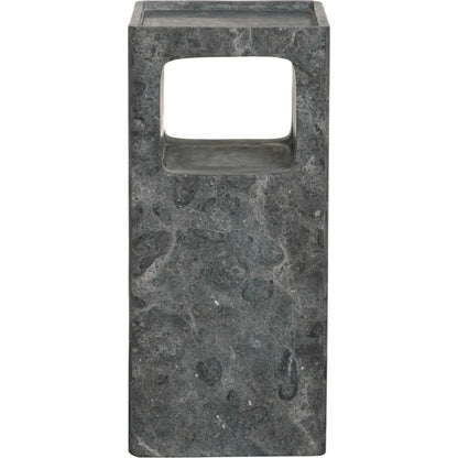 Murakami Side Table by Noir in black marble. Made from marble in a modern style.