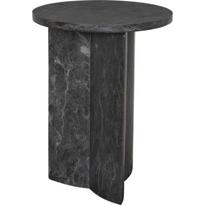 Diana Side Table by Noir in black marble. Made from marble in a modern style.