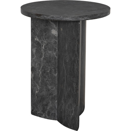 Diana Side Table by Noir in black marble. Made from marble in a modern style.