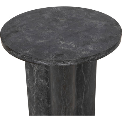 Diana Side Table by Noir in black marble. Made from marble in a modern style.