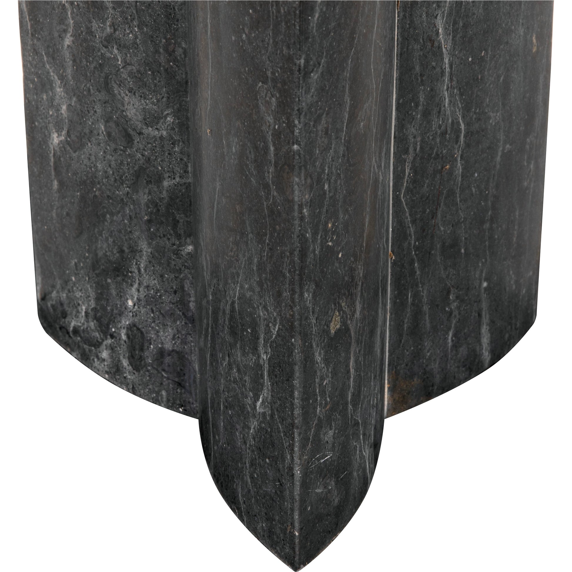 Diana Side Table by Noir in black marble. Made from marble in a modern style.