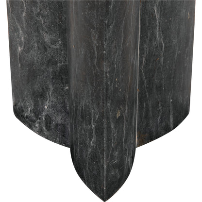 Diana Side Table by Noir in black marble. Made from marble in a modern style.