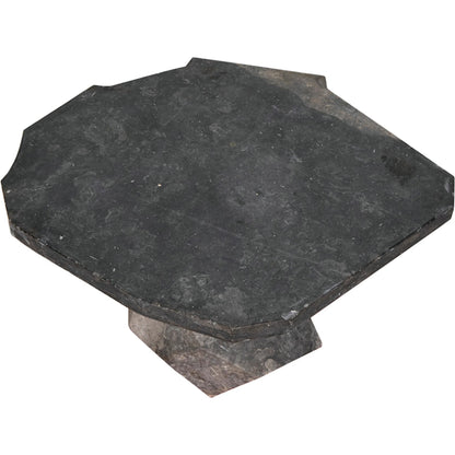 Rind Table by Noir. Made from marble in a rustic style.