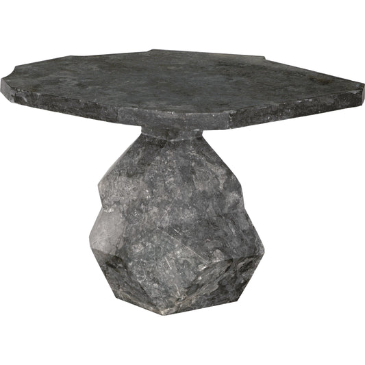 Rind Table by Noir. Made from marble in a rustic style.