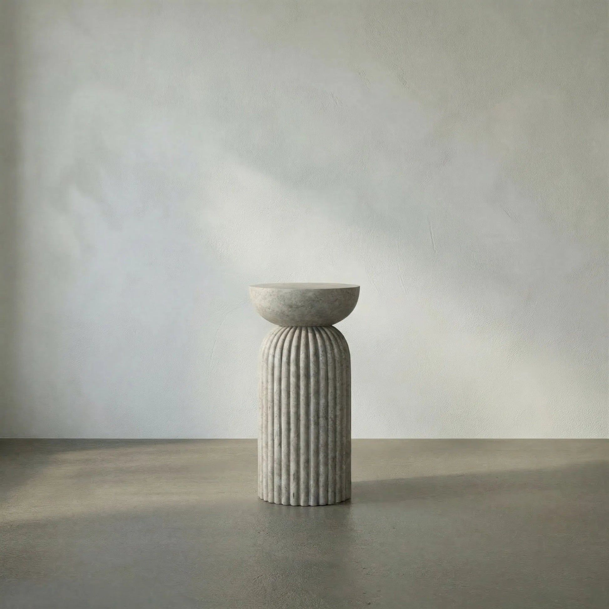 Diva Table by Noir in white marble. Made from marble in a modern style.