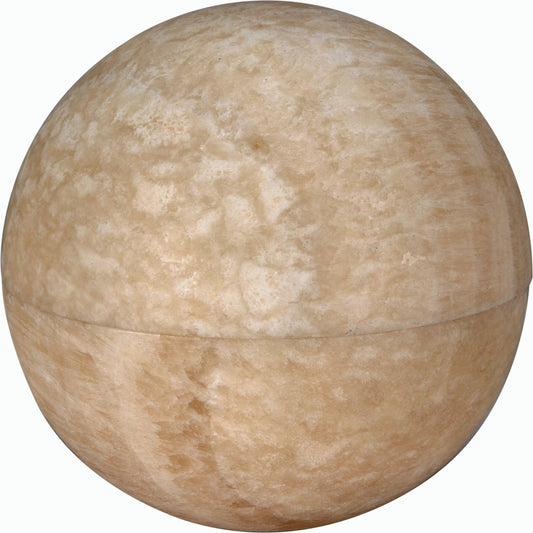 Onyx Globe by Noir in natural. Made from onyx in a modern style.