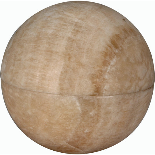 Onyx Globe by Noir in natural. Made from onyx in a modern style.