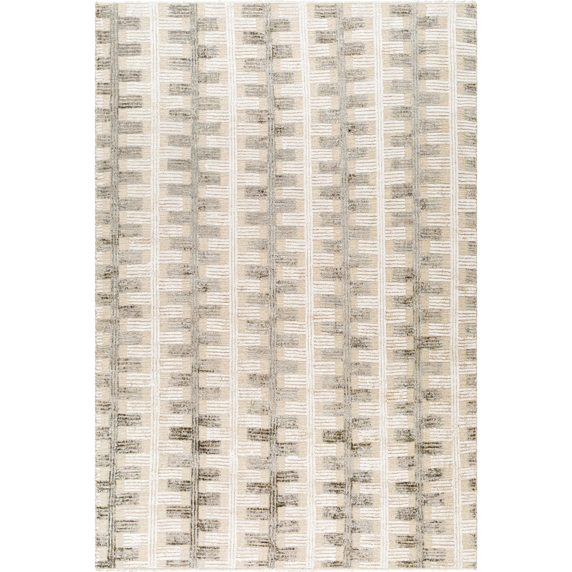 Amina AMA-2302 Rug by Surya in light sage, light slate, taupe, light beige. Made from main: 65% wool, main: 35% viscose in a unique style.