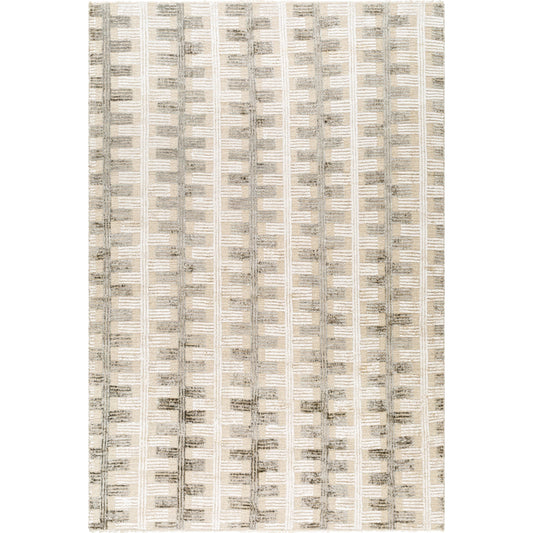 Amina Rug - 31105 by Surya in light sage, light slate, taupe, light beige. Made from main: 65% wool, main: 35% viscose in a unique style.