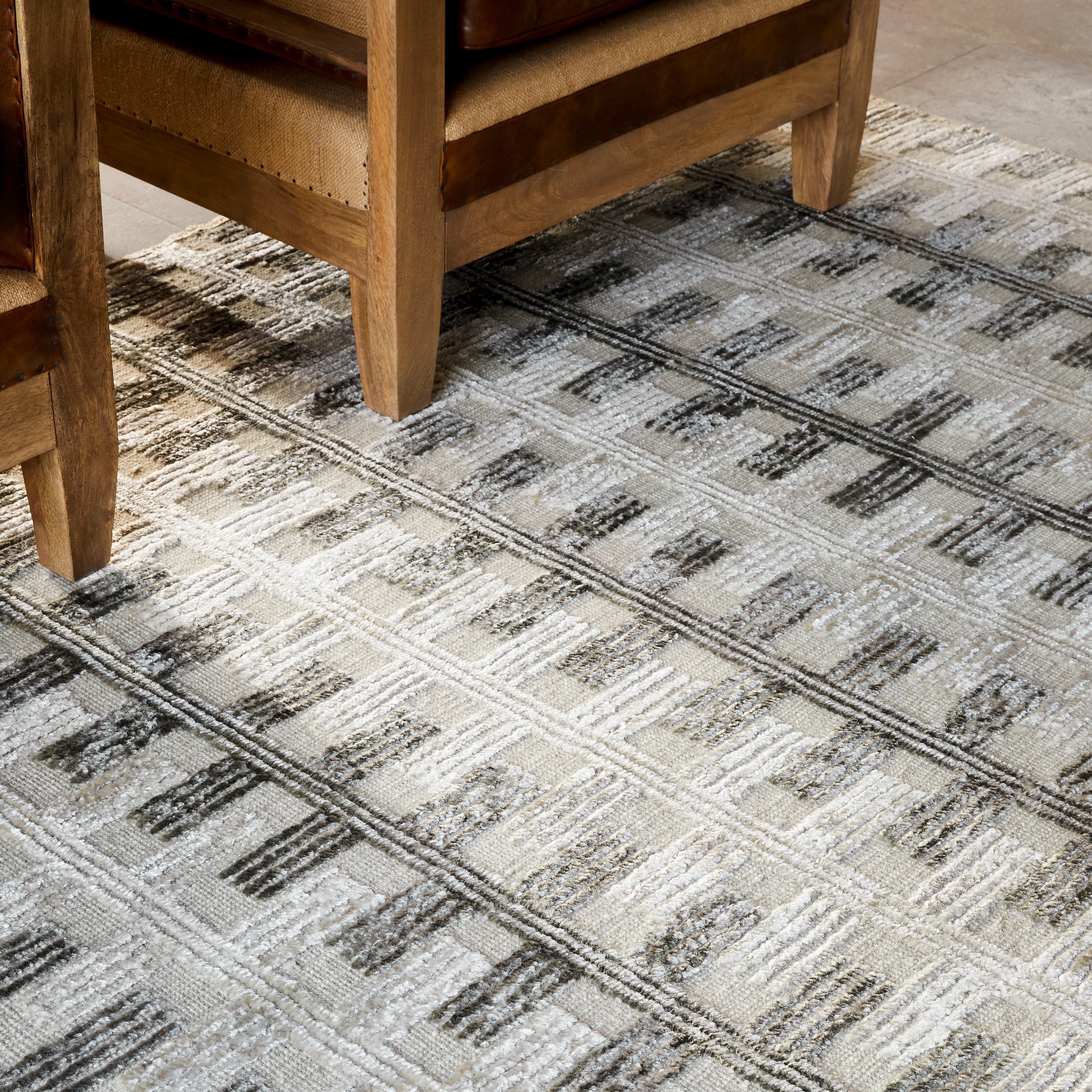 Amina AMA-2302 Rug by Surya in light sage, light slate, taupe, light beige. Made from main: 65% wool, main: 35% viscose in a unique style.