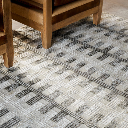 Amina AMA-2302 Rug by Surya in light sage, light slate, taupe, light beige. Made from main: 65% wool, main: 35% viscose in a unique style.