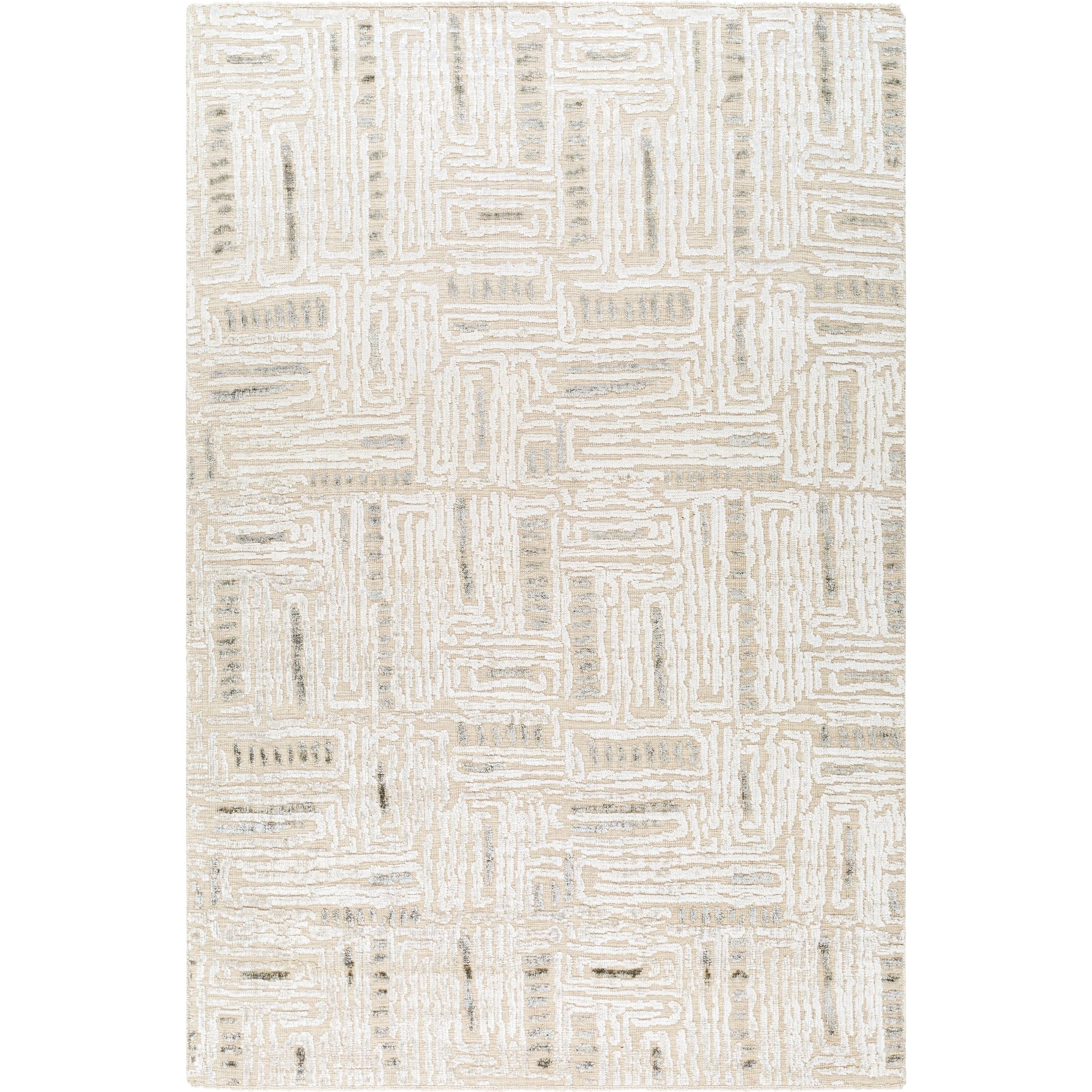 Amina AMA-2303 Rug by Surya in beige, light sage. Made from main: 65% wool, main: 35% viscose in a unique style.
