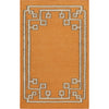 Orange, Light Gray, Light Beige / 2' x 3'