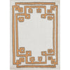 Orange, Beige, Gray / 2' x 3'