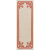 Medium Purple, Light Beige, Orange / 2'6" x 8'