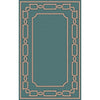 Seafoam, Light Beige, Dark Brown / 2'6" x 8'