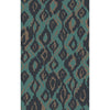 Seafoam, Deep Teal, Taupe / 2' x 3'