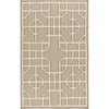Mustard, Beige, Brown / 2'6" x 8'