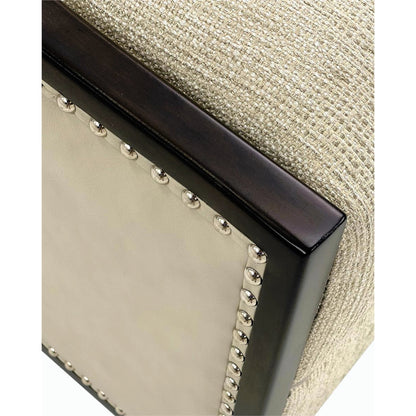 Ticinese Swivel Lounge Chair by John-Richard in gray, nickel. Made from leather, nickel, wood in a transitional style.